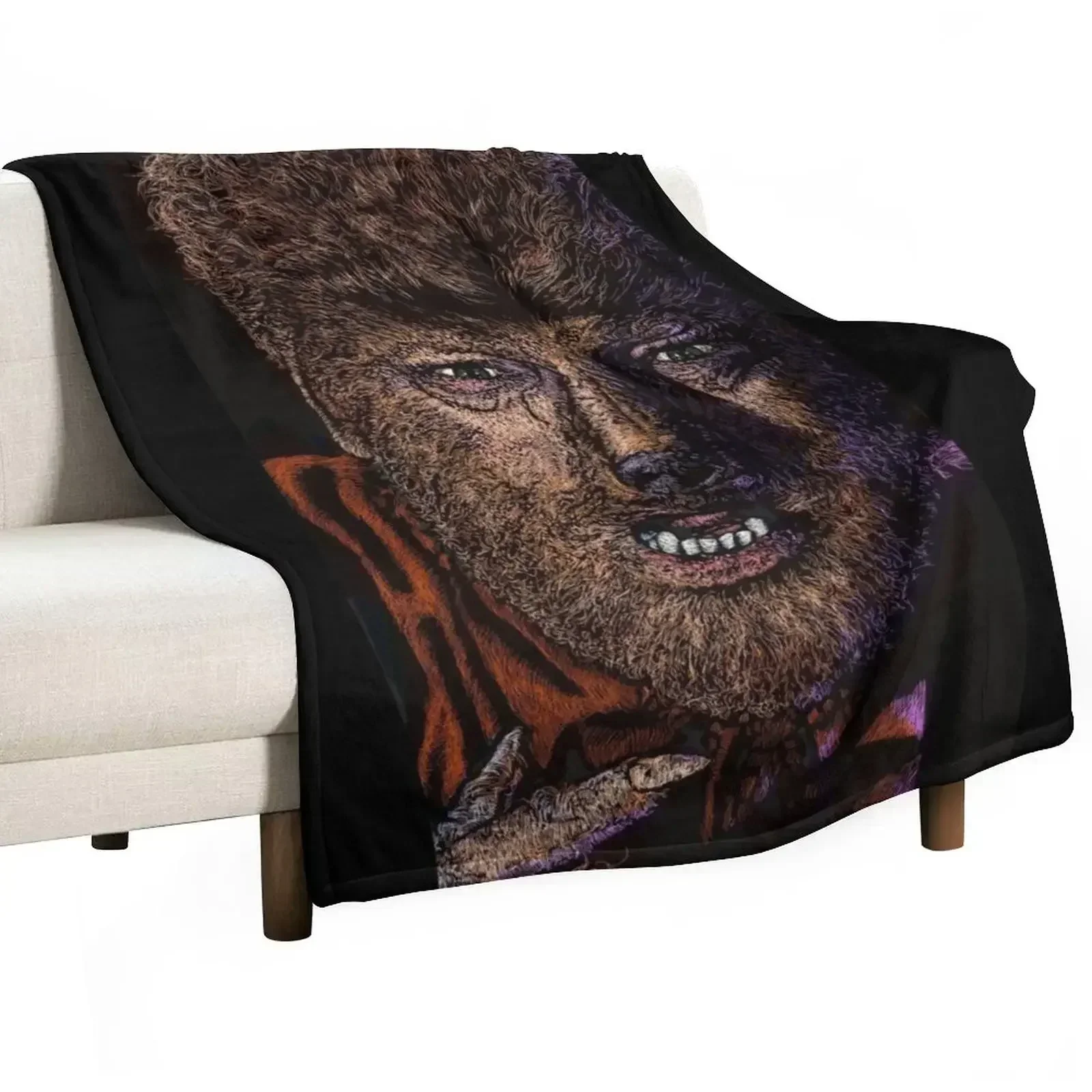 

THE WOLFMAN - 1941 Throw Blanket Soft Plaid Plush Bed linens Blankets