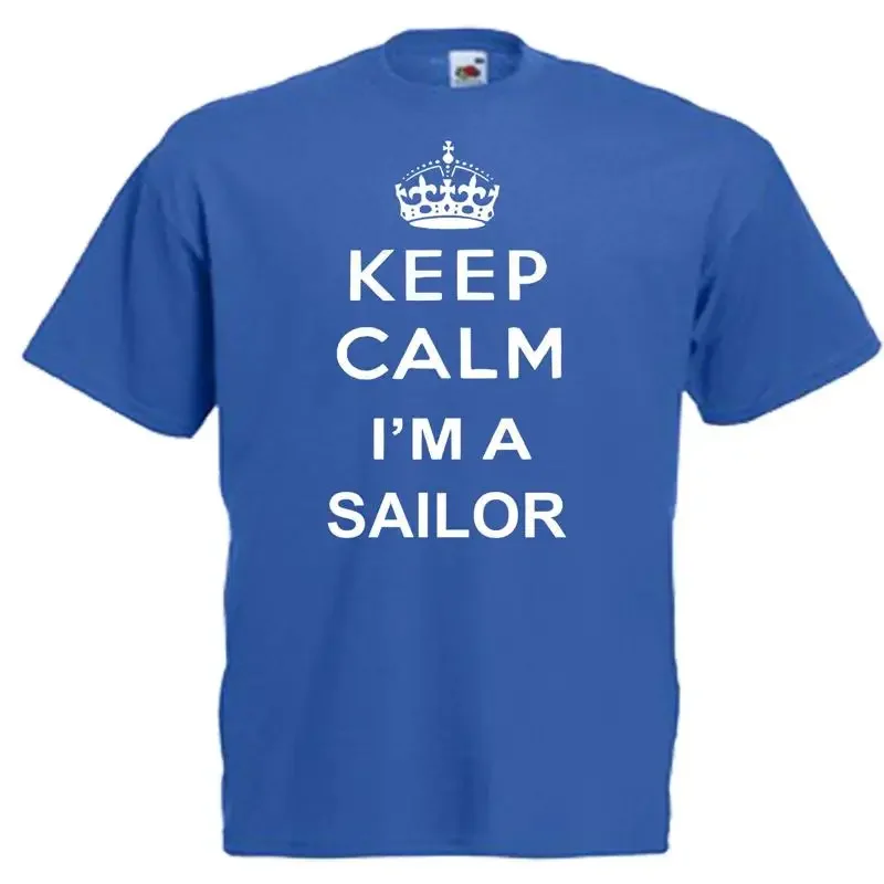

Мужская футболка Keep Calm Sailor для взрослых, 12 цветов, размер S 3XL