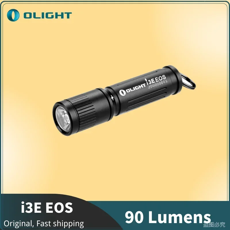 Olight-Porte-clés i3E EOS EDC, lampe de poche avec batterie AAA, mini lumière étanche portable