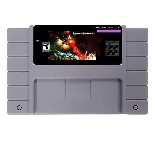 Killer Instinct NTSC versión 16 bits 46 pines tarjeta de juego gris grande para jugadores de EE. UU.