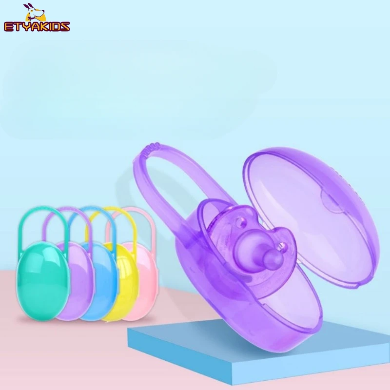 New Clean Pacifier Marking Box Portable Pacifier Box No Harmful Substances for Baby Kids Supplies Anti-loss Nipple Storage Box