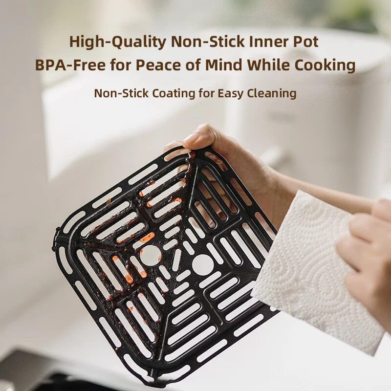 フィリップス 3.5L エアフライヤー 渦巻き式 温度調節機能付き 高品質内鍋 シリコン製滑り止めマット付き ビジュアル調理ガイド付き