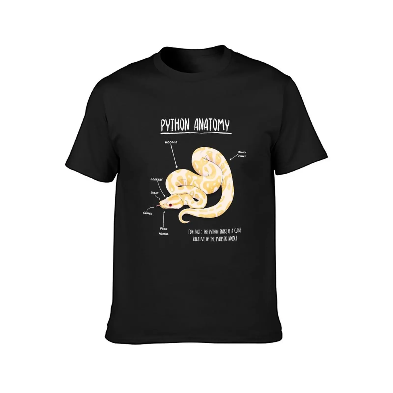 Albino Python anatomy T-Shirt heavyweights new edition tees Aesthetic clothing mens graphic t-shirts anime