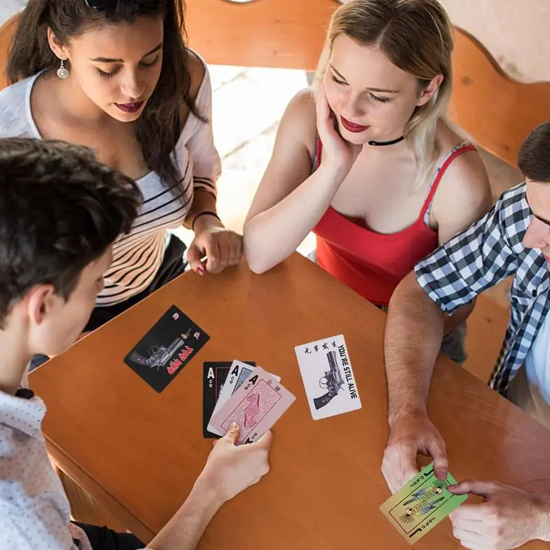 Fun Card Games Fast-Paced Ice Break Card Game Interactive Travel Activities Hilarious Toy For College Students Adults Friends