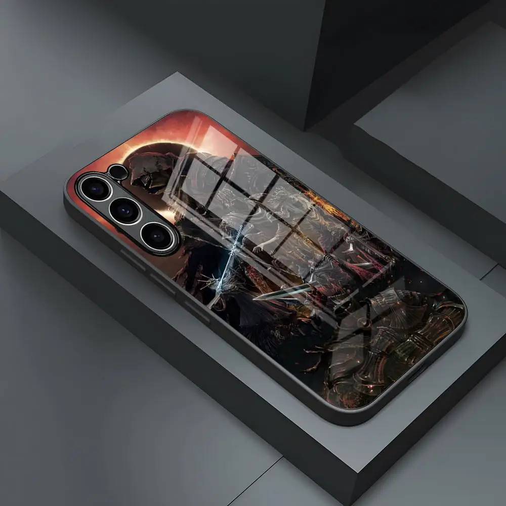 جراب هاتف لألعاب الفيديو D-Dark S-ssos ، غطاء زجاجي لـ S24 Ultra S23 Fe S22 S20 S21 Plus Galaxy A54 A34 A24 A53 Note 20 #6