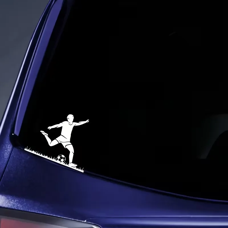 Single pack football player light switch sticker, football themed wall sticker, suitable for decorating rooms and cars