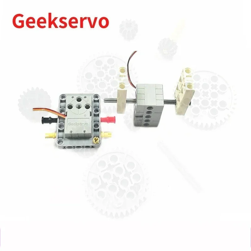 8 unidades programável Mini Geekservo Servo 360 °   2KG Servo + motor com eixo de saída duplo compatível com Legoeds para Micro:bit Raspberry Pi