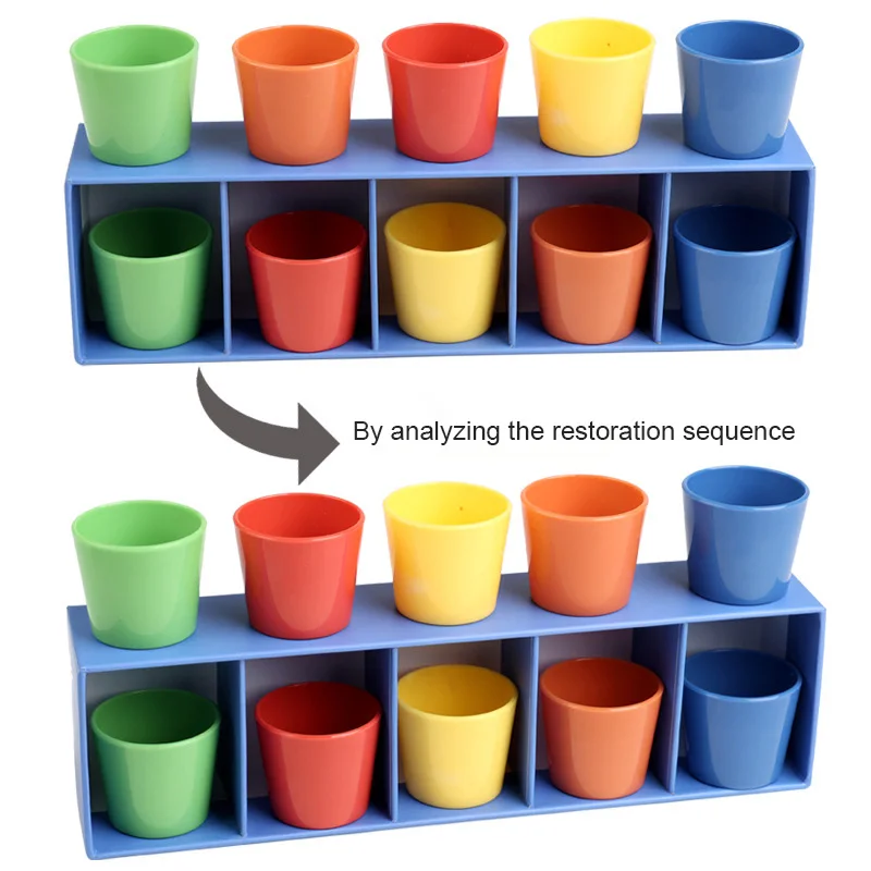 Colori creativi per indovinare Tazza di corrispondenza dei colori Sfida Formazione del pensiero logico Gioco multiplayer Giocattoli educativi per bambini