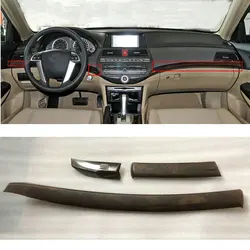 Voor Accord 2008-2013 Perzik Hout Trim Strip Van Center Console Perzik Houten Paneel