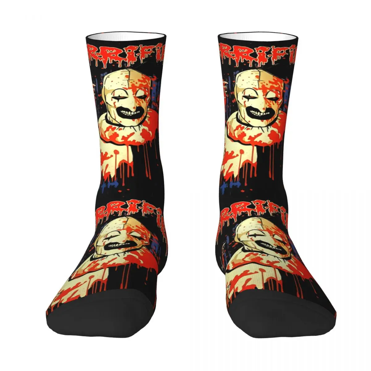 Terrifier 3 Greatest Tour Season 3 Socks Novelty Stockings Men Soft Cycling Socks Winter Graphic Anti Skid Socks