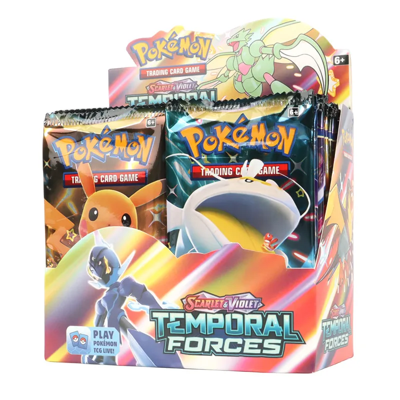 

Pokémon TCG: 360Pcs Scarlet Violet temporal forces Booster Box Pokemon Cards 36 Pack Box