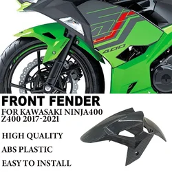 Carbon Paint Motorcycle Front Fender For KAWASAKI Ninja 400 Ninja400 Z400 2017 2018 2019 2020 2021 ABS Mudguard Splash Guard