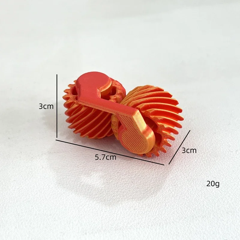 Gear Dual Speed Magnetic Finger Rotator - Smooth Rotation Pressure Reliever, Used To Alleviate Adhd And Anxiety