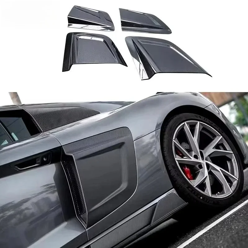 High Quality Fast Delivery Whole Sale Price Dry Carbon Fiber Side Vents Body Kits for  R8