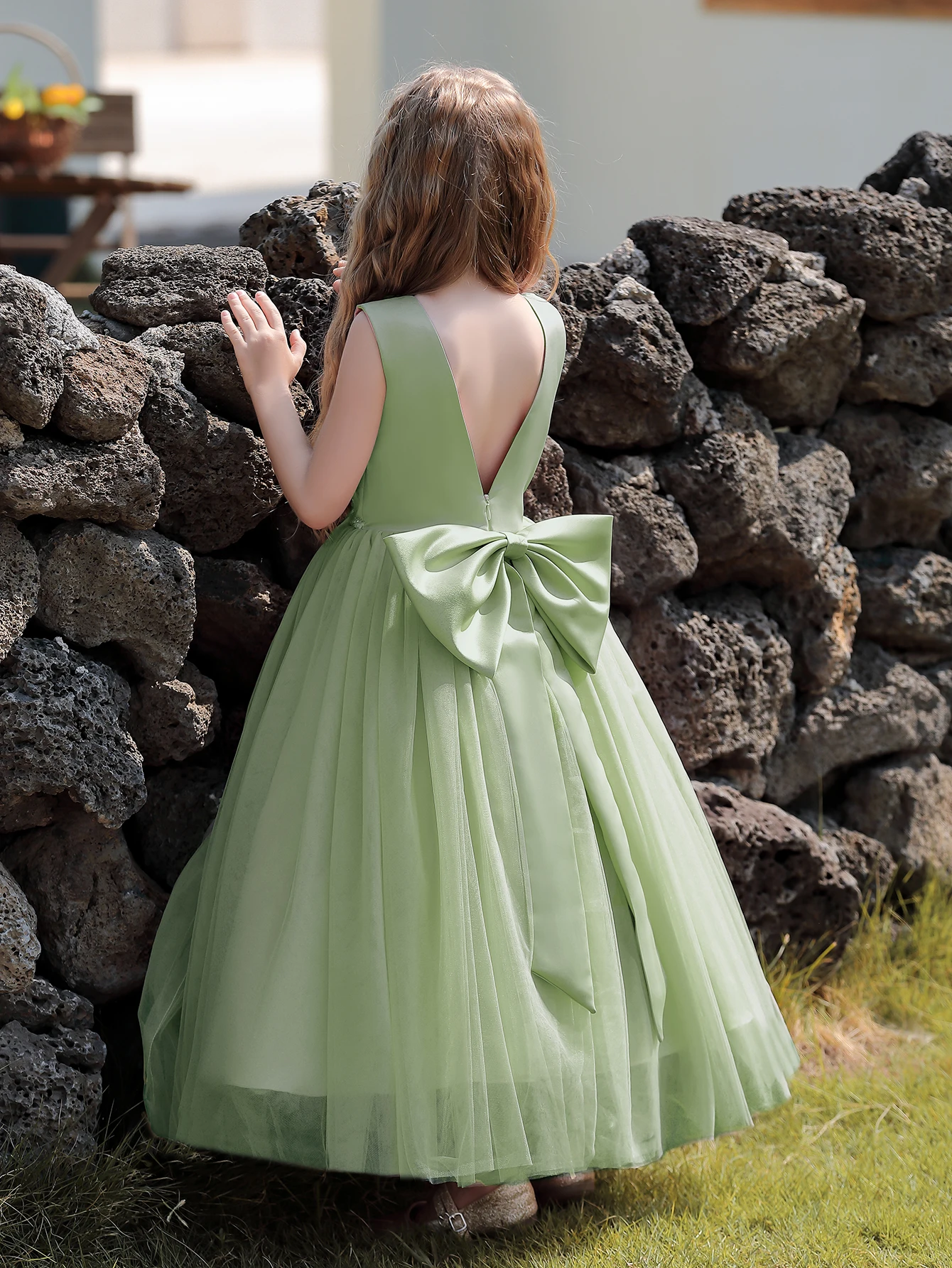 

Размер 5-12 лет, платье для девочек-подростков, детское торжественное платье принцессы для дня рождения, новый дизайн, тюлевое бальное платье с большим бантом