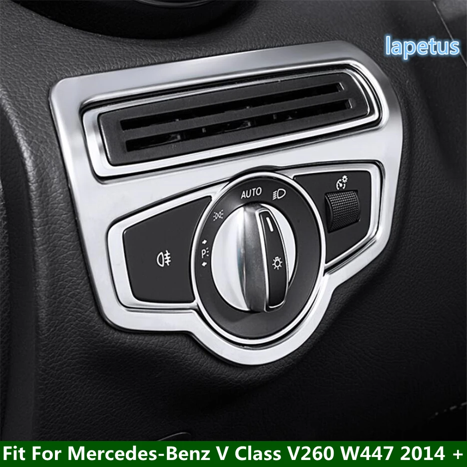 

Head Light Lamp Control Switches Button Decoral Frame Cover Trim For Mercedes-Benz V Class V260 W447 2014 - 2021 Car Accessories