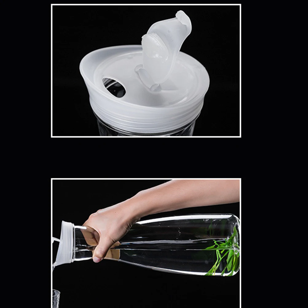 

Plastic Cold Water Kettle Transparent Pitcher Juice Pot for Storing and Serving Beverage (1000ml, 8551-1)