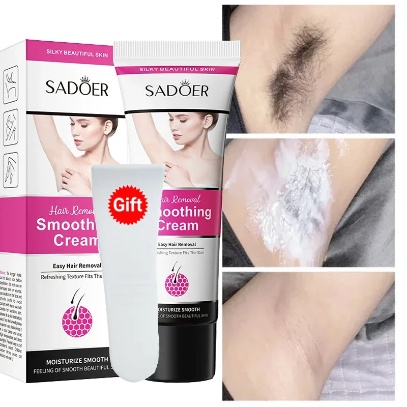 Fast Hair Removal Cream Painless Hair Growth Inhibitor Arm Armpit Legs Permanent Depilatory for Men Women Beauty Health Care 60g