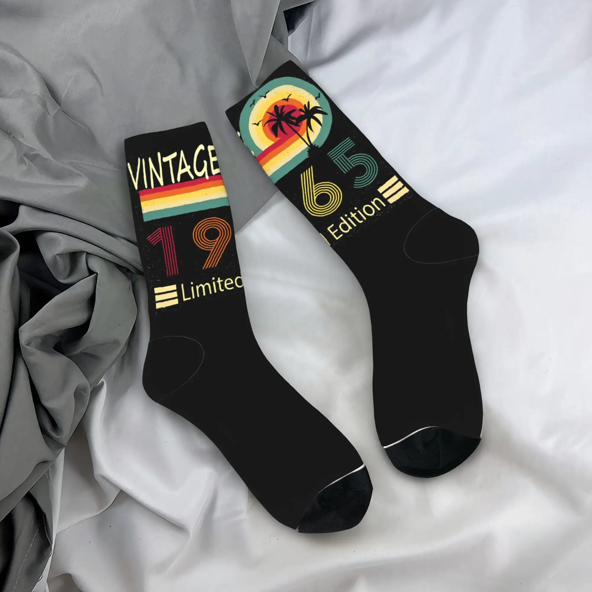 

Vintage 1965 Limited Edition 1965 60th Birthday Gift Stockings Couple Socks Warm Soft Socks Autumn Climbing Non Slip Socks