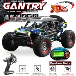 WLtoys 1:16 70KM/H Or 50KM/H Rc Cars Professional Brushless 4x4 Off Road Remote Control High Speed Truck for Boys Girls Gifts