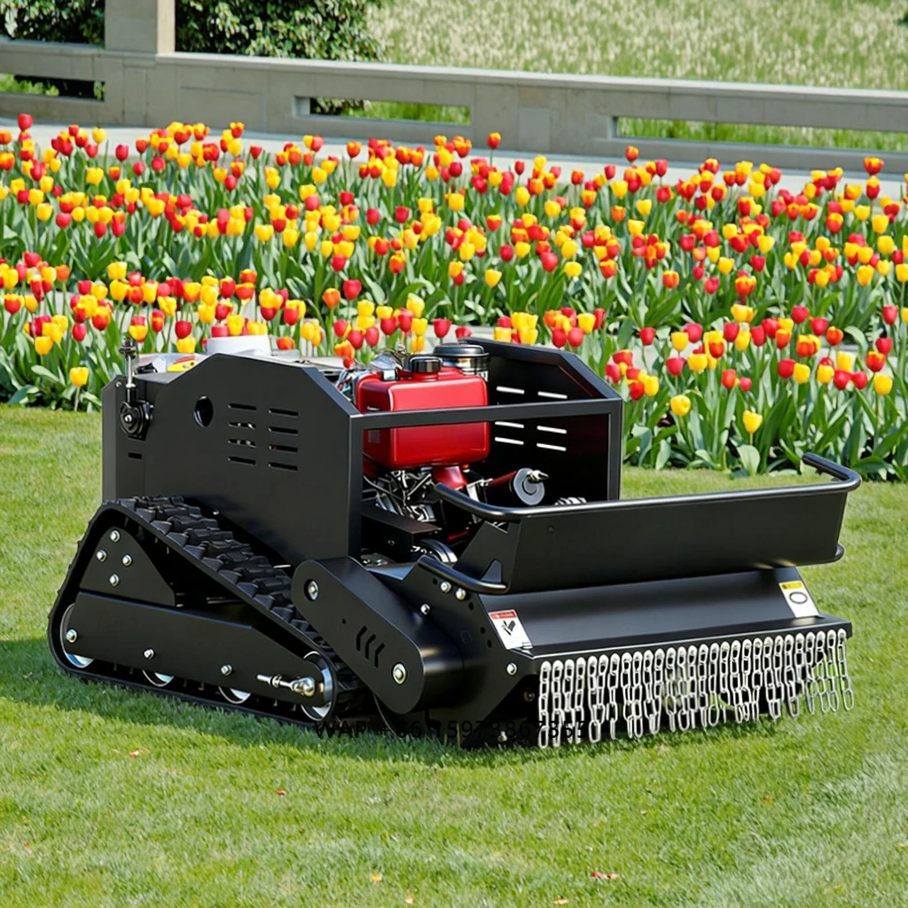 

CE & EPA Compliant All-Terrain 1-Year Industrial Grade Engine Flail Lawn Mower Remote Control Robot