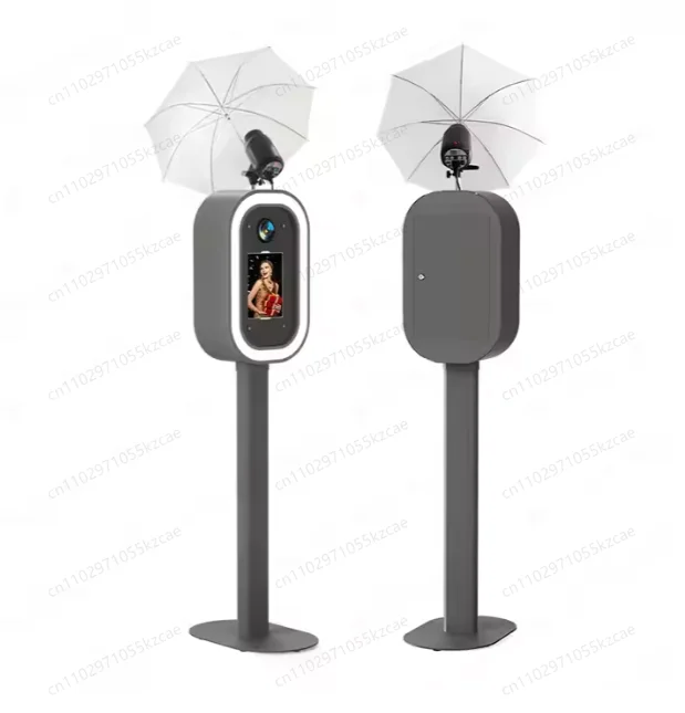 Cabina de salsa portátil, máquina selfie de boda, caja de metal, cabina de fotos dslr