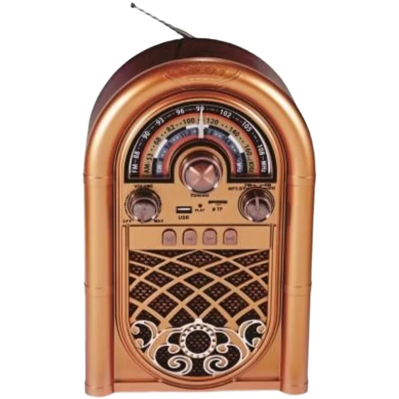 out of Europe and America retro nostalgic radio Bluetooth speaker card audio desktop FM medium wave short high-end.