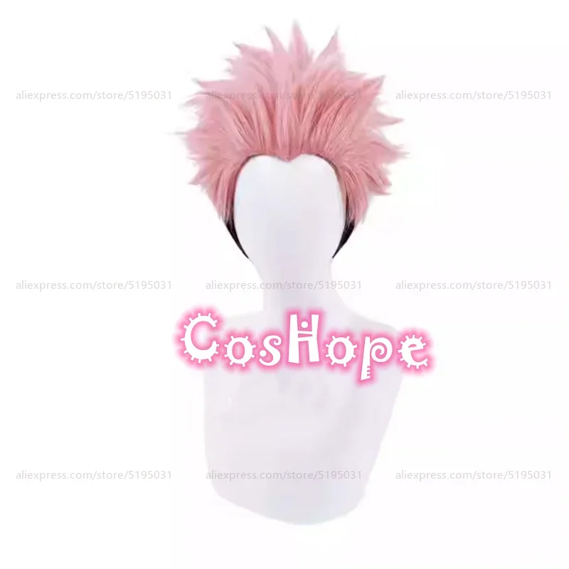 Itadori Yuji Cosplay Perruques Anime, Résistantes à la Chaleur, Perruques Synthétiques, Violet, Rose, Noir, 28cm, Popomen Sukuna