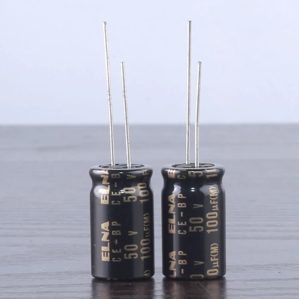 2pcs Elna Capacitors RBD 100uf 50V Audio Series Bi Polar Capacitors