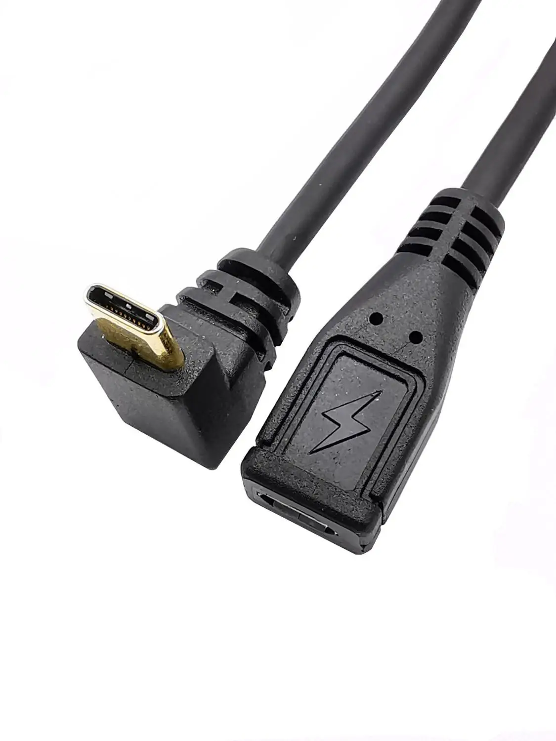 Позолоченный USB 3.1 90 ° обратный Type-C orbit Micro5pin Женский адаптер для передачи данных