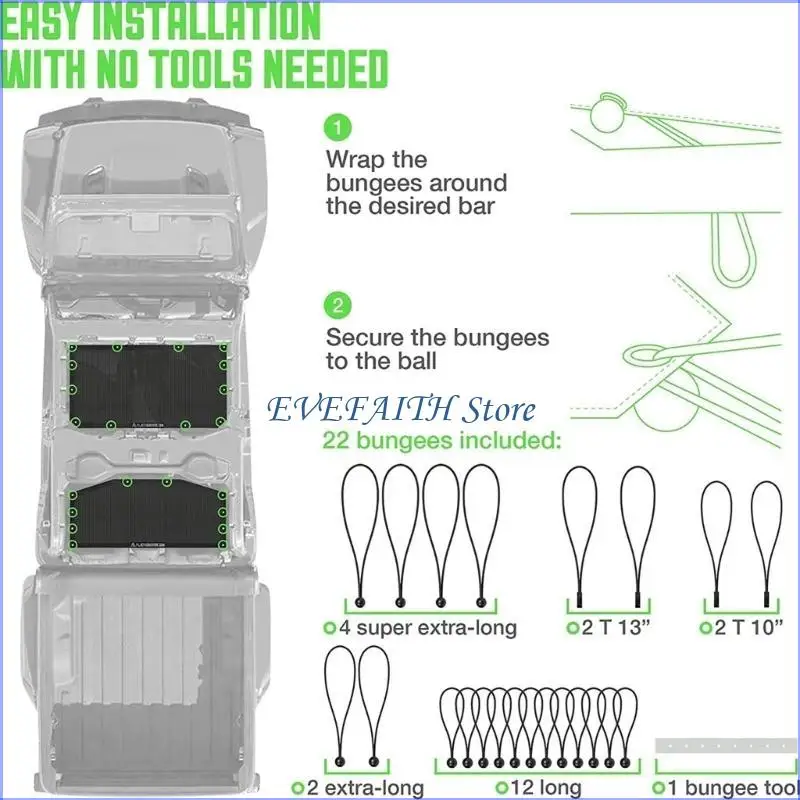 

124B Breathable Sun Shade Top Accessory For 4 Door Front & Rear Blocking and Dust Protections Reduces Cabin Noise