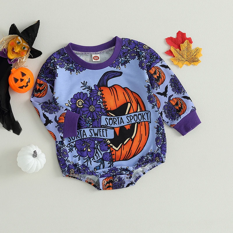 Infant Unisex Hoodies Rompers Thanksgiving Outfits Turkey Leaf Print Long Sleeve Playsuits Newborn Autumn Bodysuits for Fall