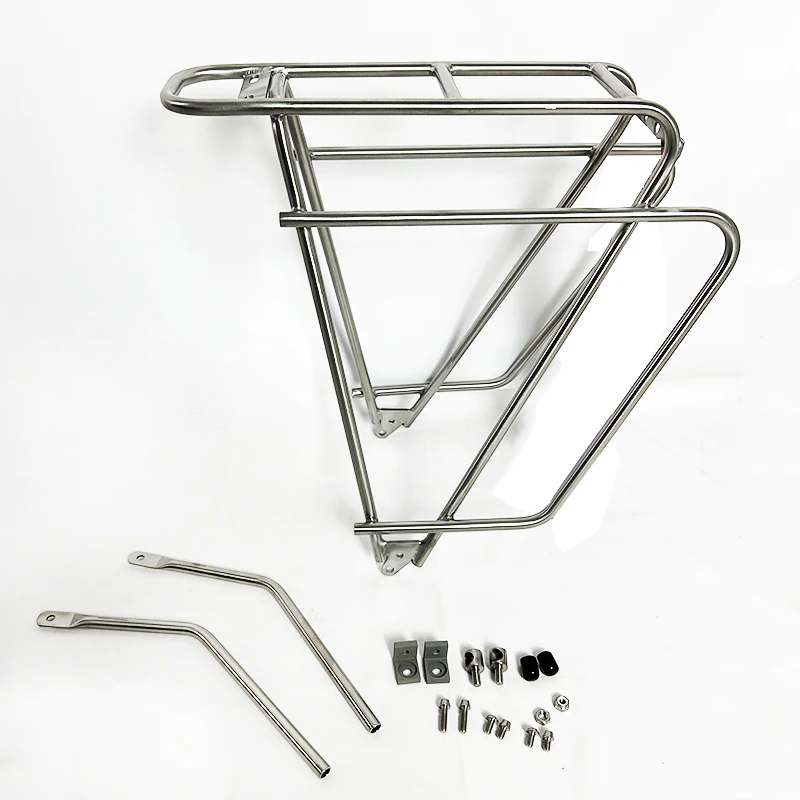 Rak Sepeda Titanium Aloi Buatan Profesional Rak Pembawa Belakang Sepeda