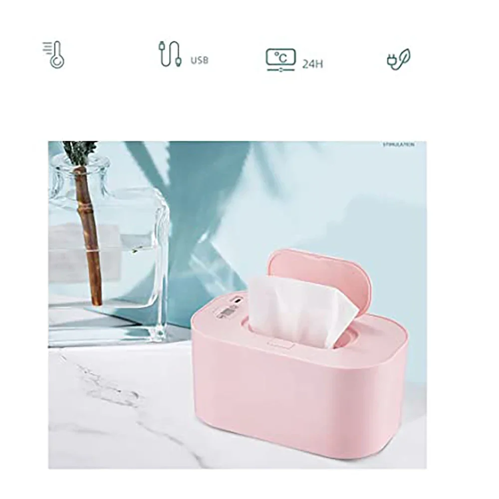 New Baby Wipe Warmer Heater Wet Towel Dispenser Napkin Heating Box Home/Car Use Mini Wipe Warmer Case Disinfecting Wipes view 5