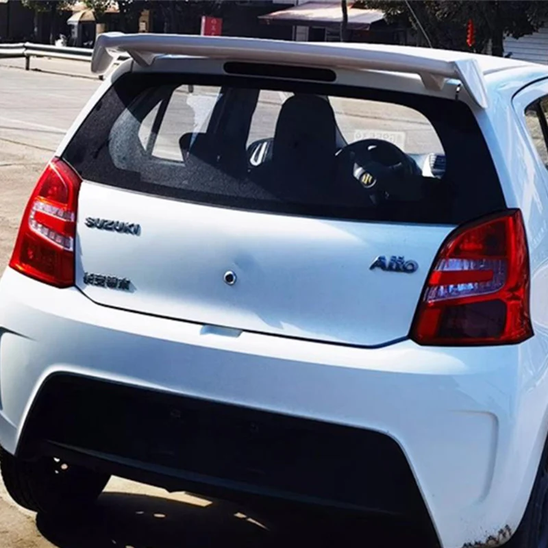 Glossy White,For Suzuki Alto/2004-2025 Roof Rear Spoiler Wings Accessories ABS Plastic Car Trunk Tail Lip Body Kit