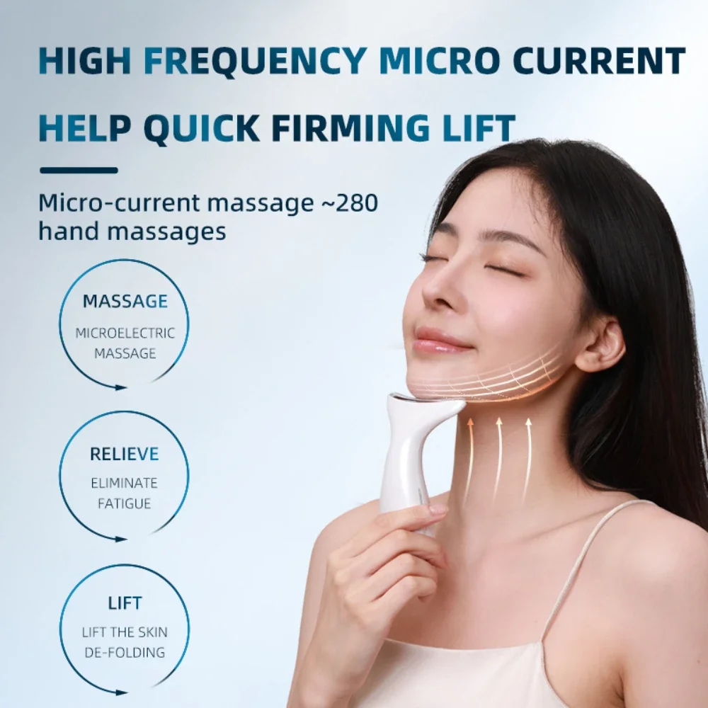 Neck Beauty Device Beauty And Health Facial Massage Tool Neck Face Massager Electric Ems High Frequency Facial Massager Device