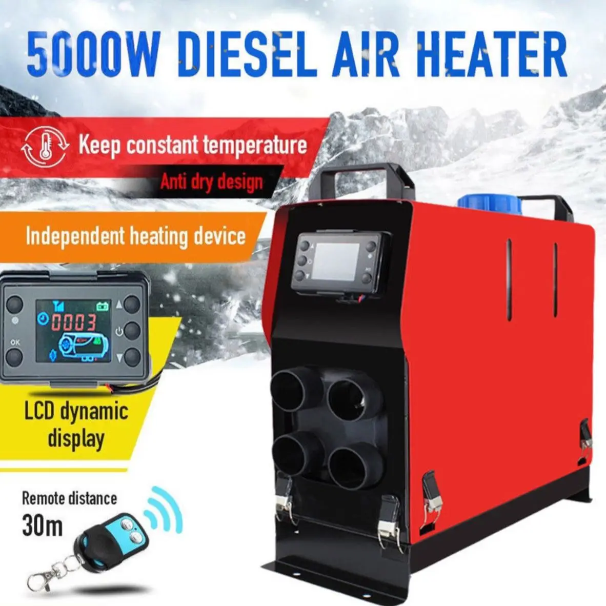 

5000W 8KW 12V Webasto diesel boat heater, caravan truck camper-replace Snugger Eberspacher RV diesel heater 12V.