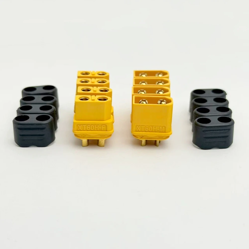 4Pcs XT60H Male Female Bullet Connectors Plugs XT60 Upgrade Connectors with Sheath Housing for Lipo Battery RC Car Plane