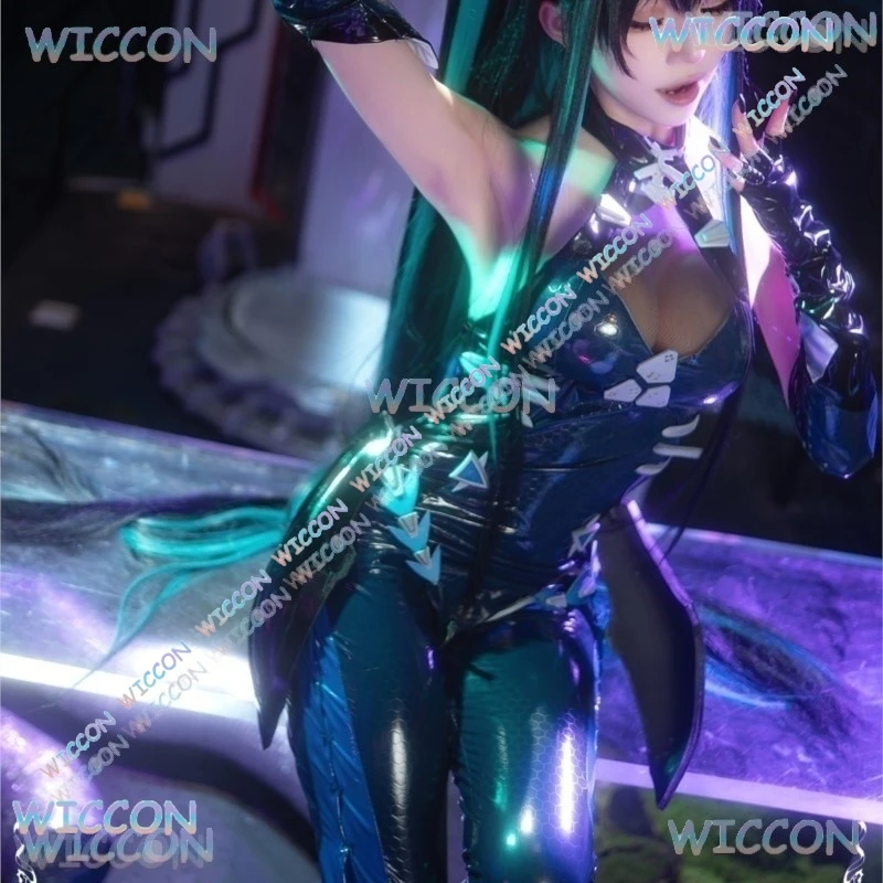 

[Аманда] ‌ ‌ ‌ NIKKE Богиня Победы Русалка Косплей Костюм Женщины Русалка Боевой Костюм Парик Хэллоуин Женское Вечернее Платье