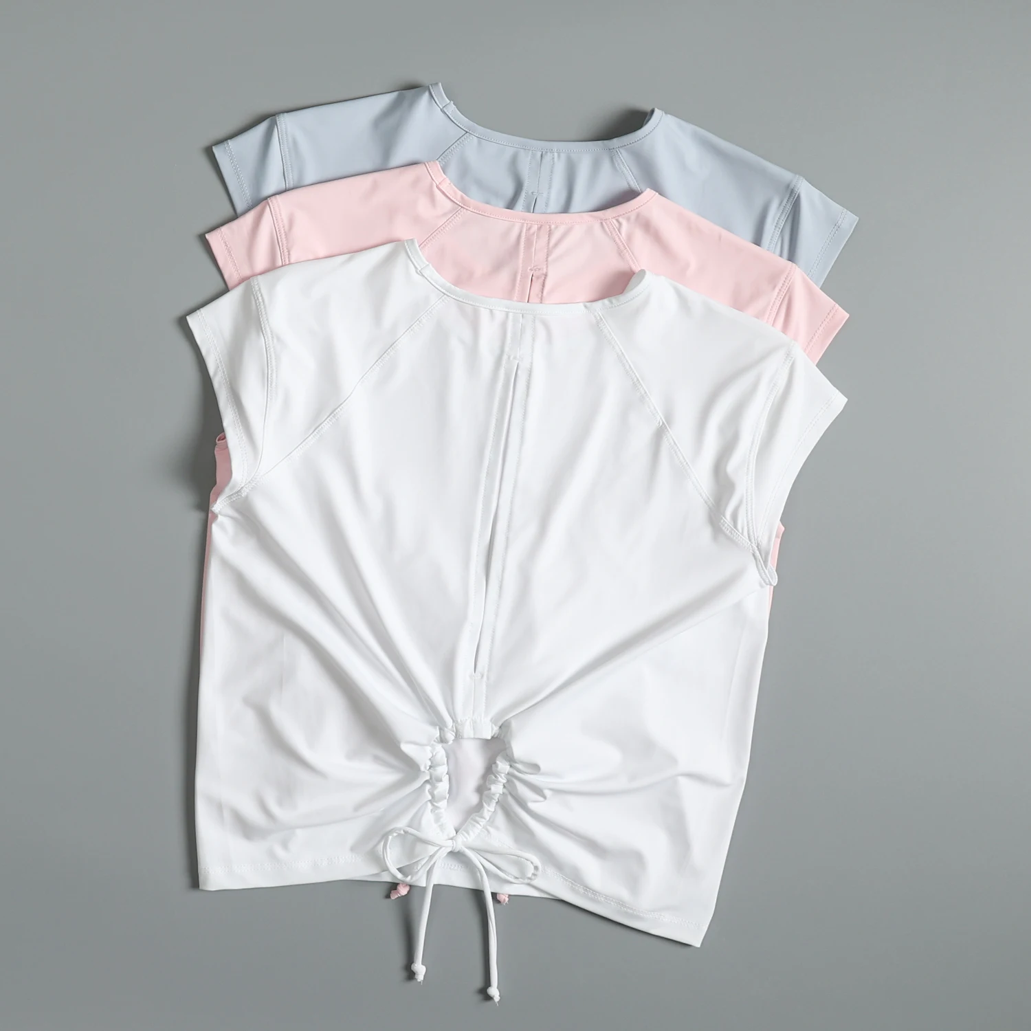 

Женские летние легкие дышащие йоги и пилатеса с короткими рукавами для фитнеса, быстросохнущие беговые упражнения для красоты спины