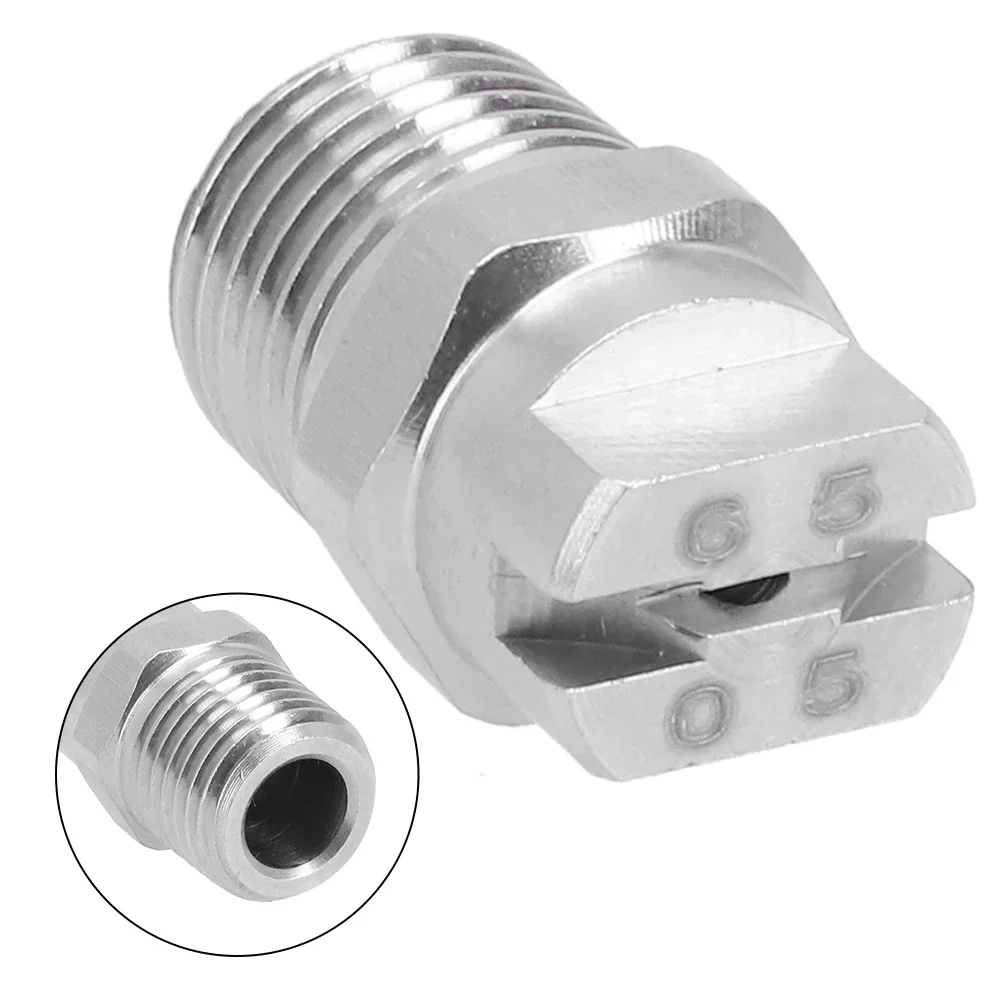 

Effective Cooling and Humidification High Pressure Washer Spray Fan Nozzle 14inch Screw Type 65 Degree Sprinkler