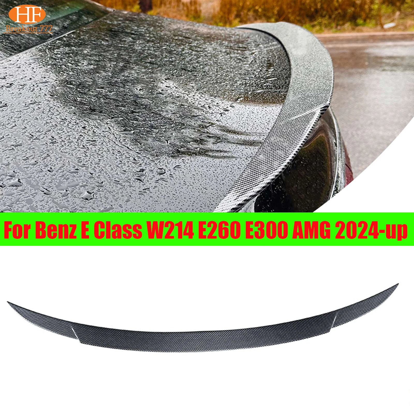 

Rear Trunk Spoiler Lips Car Bumper Lip Trunk Spoiler Boot Wing Accessories For Benz E Class W214 E260 E300 AMG 2024-up