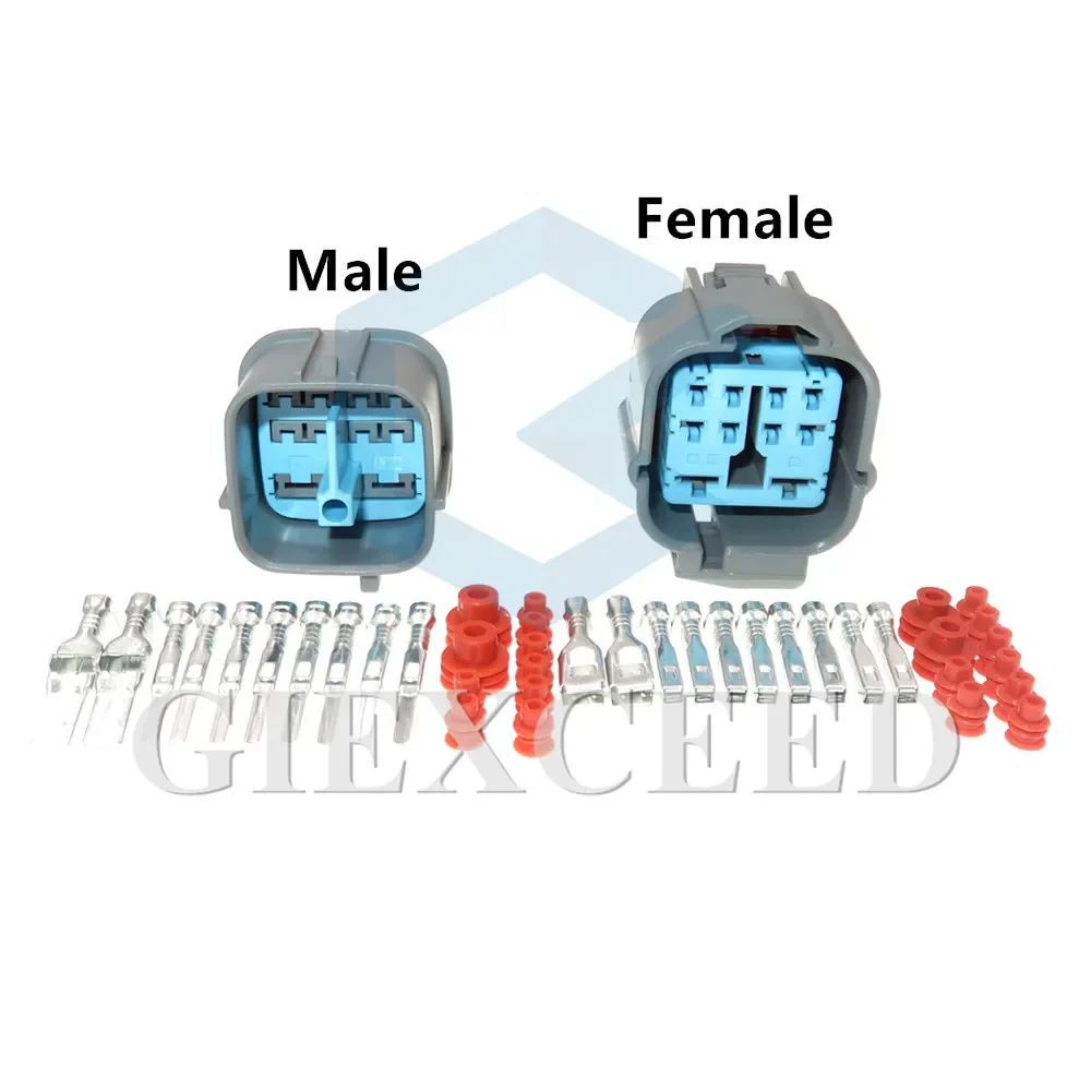 10 Pin 2.2 6.3 Series Composite Connector Car Docking Wiring Socket AC Assembly Large Current Plug 6189-0555 6181-0381 6918-1267