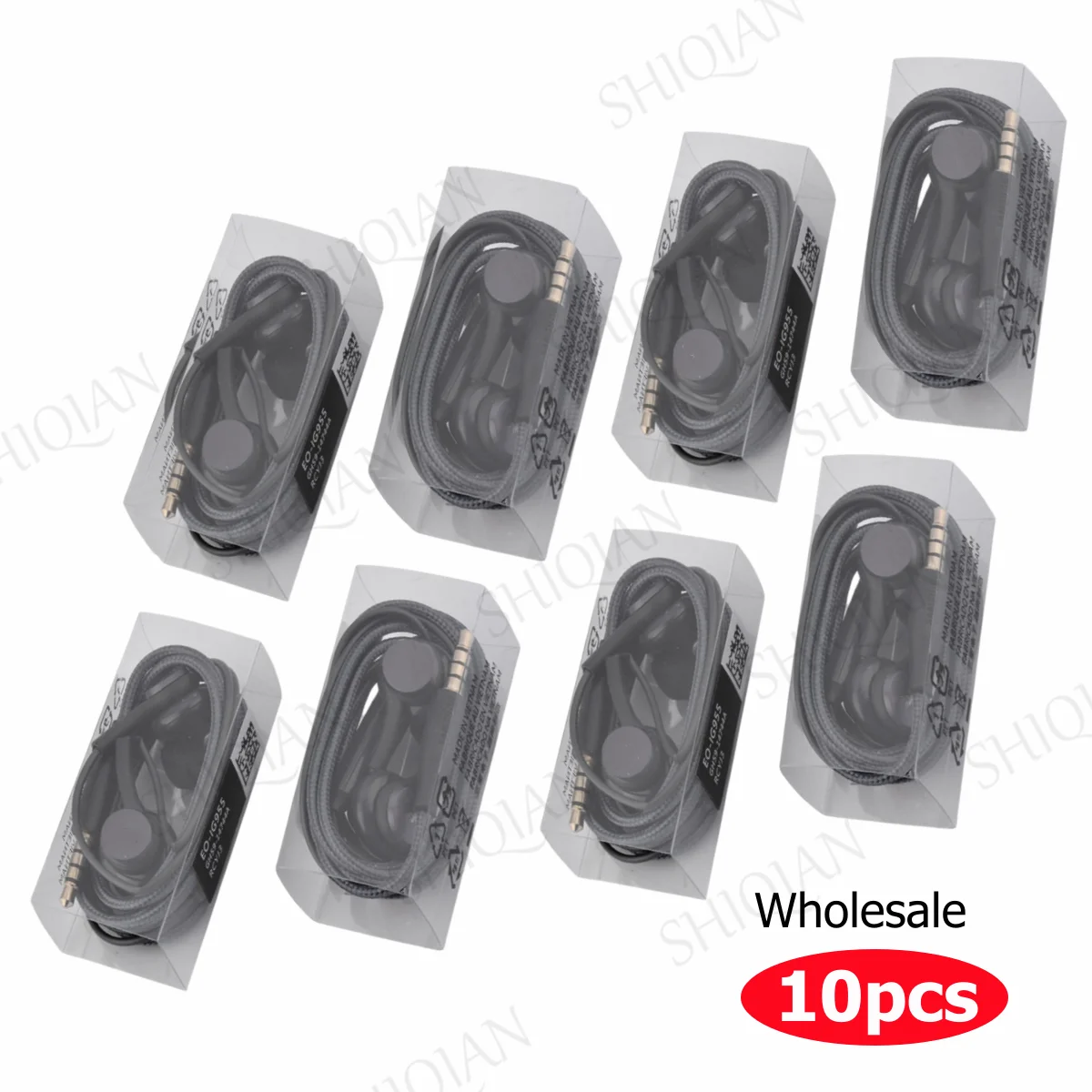 10Pcs/lot S8 Earphones EO-IG955 Super Clear Ear Buds Earphone Noise isolating Earbud For iphone 6 Xiaomi Samsung S8+ Note 8