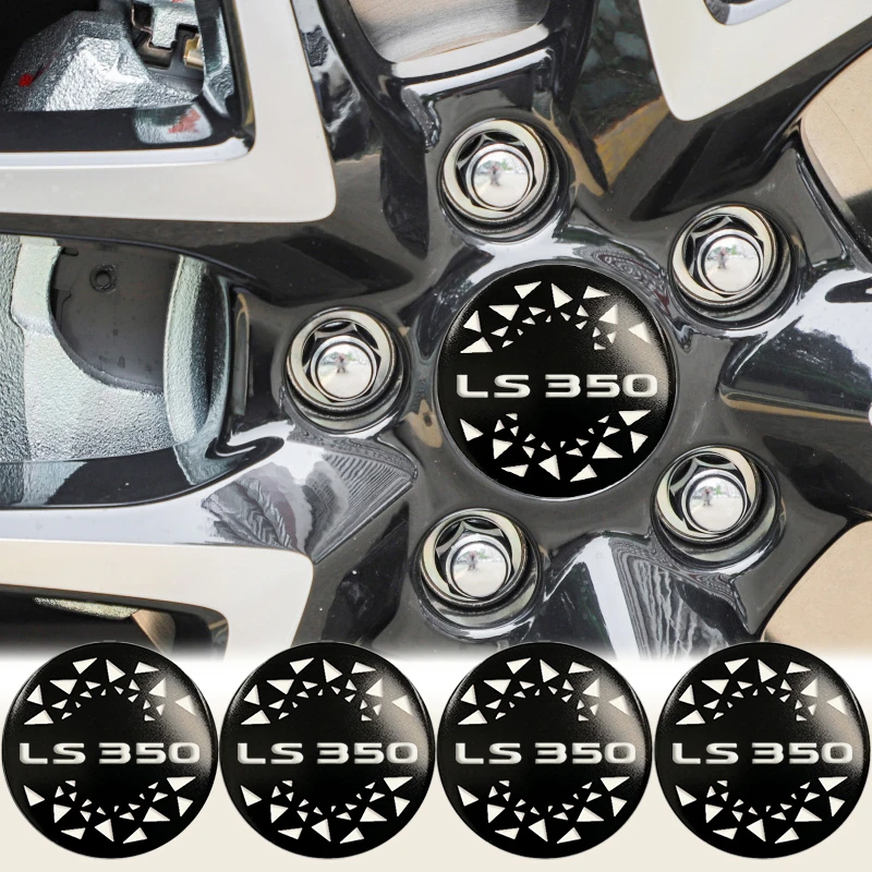 4pcs 56/60/65mm Car Wheel Center Hup Stickers for Lexus LS350 Logo LS400 GS300 GS350 ES350 ES LS GC GS GX IS LC LX NX RC RX UX