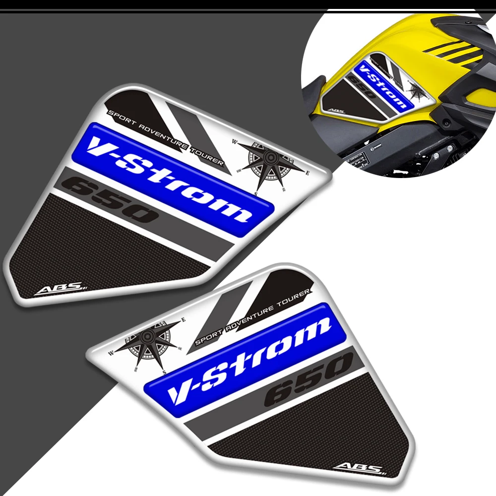 New For Suzuki V STROM VSTROM DL 650 XT 650XT Tank Pad TankPad Protection Trunk Luggage Cases Stickers Fuel Oil Kit Adventure