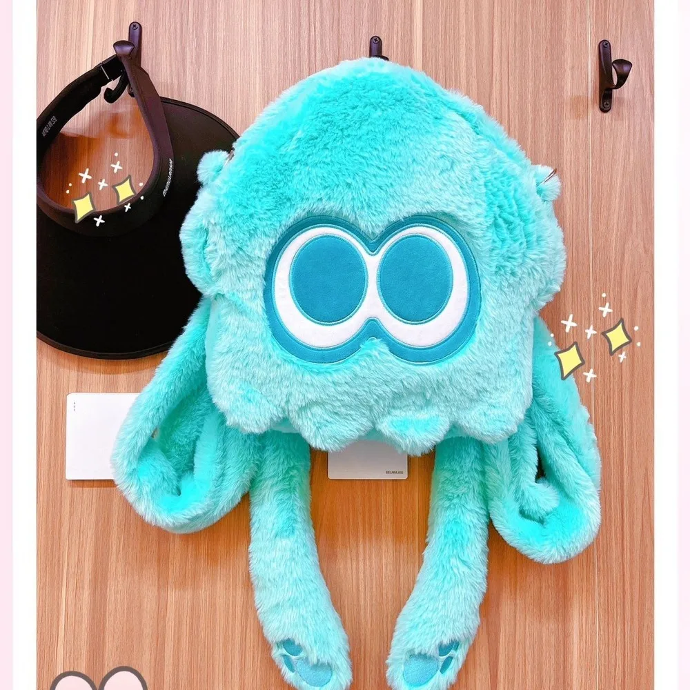 

2025 Western Style Plush Multi Purpose Cartoon Large Capacity Octopus Doll Crossbody Bag Single Shoulder Backpack
