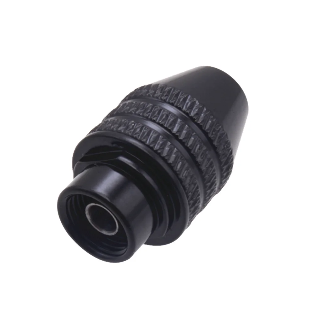 8x0.75 العالمي ثلاثة الفك مثقاب ظرفي بدون مفتاح العملي خفيفة الوزن سبائك الألومنيوم الأسود قفل المشبك دعم موثوق #3