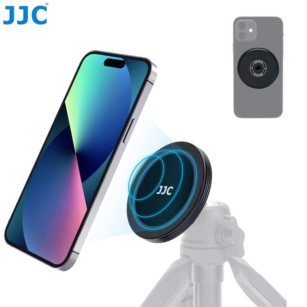 

JJC Magsafe Magnetic Tripod Phone Mount Adapter Holder with Arca-Type Quick Release for iPhone 14 Pro Max 13 12 11 Pro Max Mini