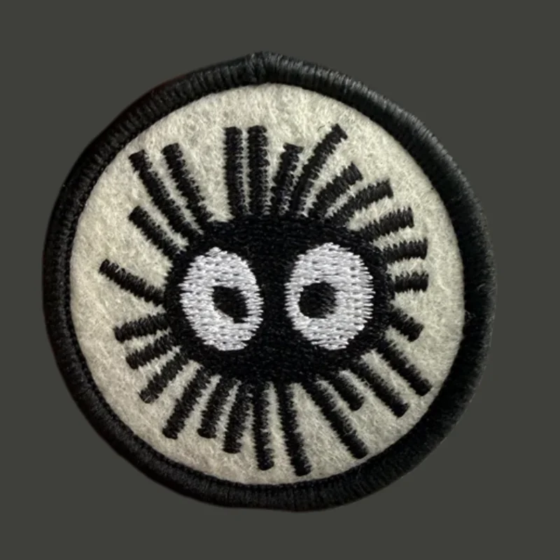 

Good Luck Soot Sprite Tactical Patch Military Morale Embroidered Badge Hook&Loop Backpack Clothes Accessories Sticker Armband